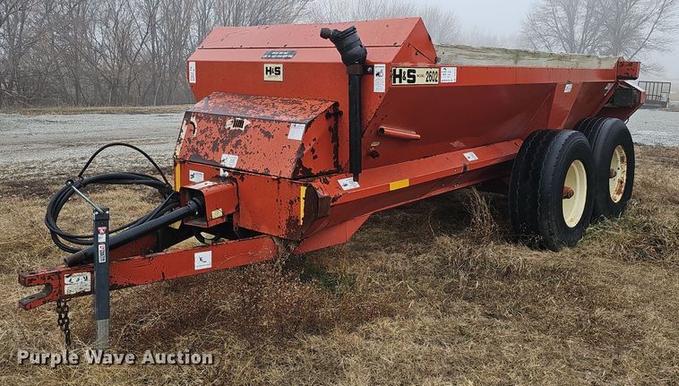 image for item DK0522 H&S 2602 manure spreader