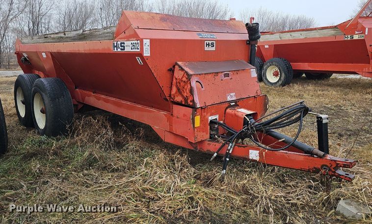 image for item DK0524 H&S 2602 manure spreader