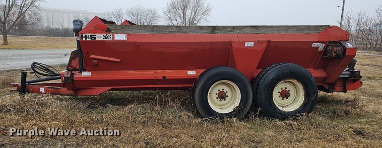image for item DK0524 H&S 2602 manure spreader