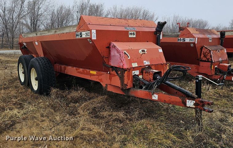 image for item DK0525 H&S 2602 manure spreader