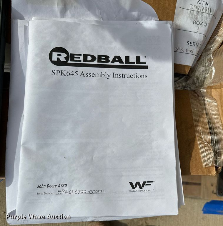 image for item DQ6713 Willmar Fabrication Redball SPK645 sprayer attachment