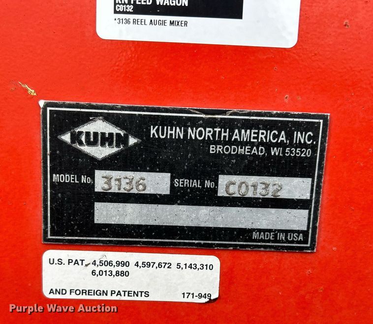 image for item DS0805 Kuhn Knight 3136 feed mixer