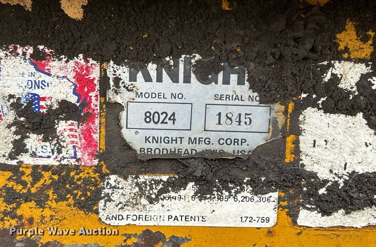 image for item DS0806 Knight 8024 manure spreader