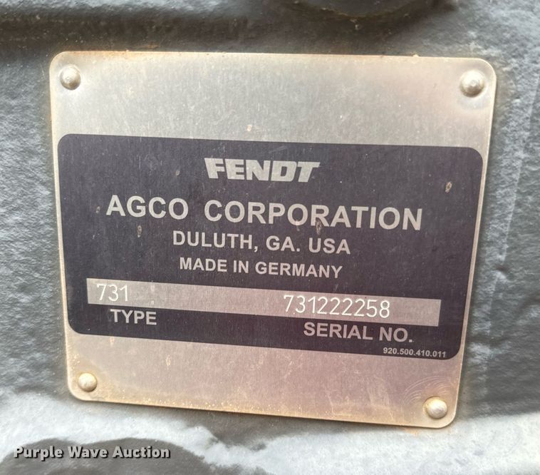 image for item EJ0210 2007 Fendt  820 Vario TMS MFWD tractor