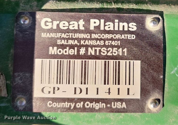 image for item EJ5842 Great Plains NTS2511 no-till seeder