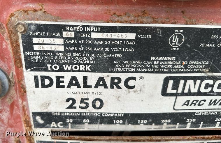 image for item MR9445 Miller CP-250 SM welder