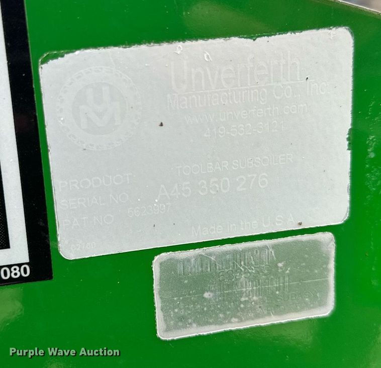 image for item NF9276 Unverferth Zone Builder 110 in-line ripper