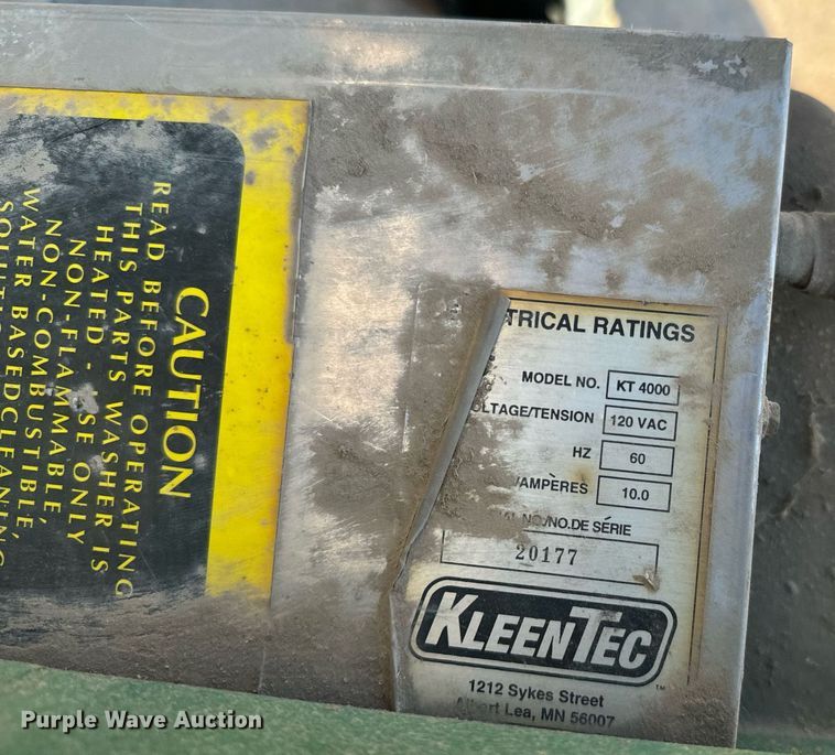 image for item NF9304 Parts washer and press