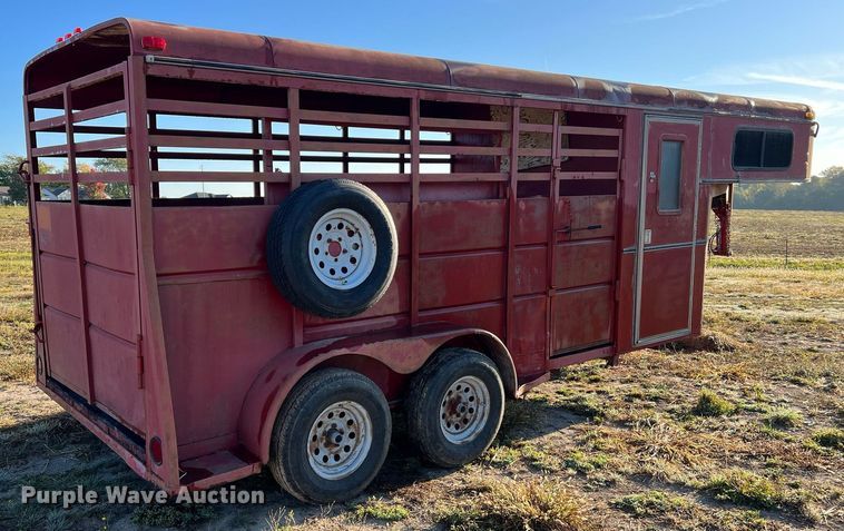 image for item NI9052 1999 Wilhite & Company livestock trailer