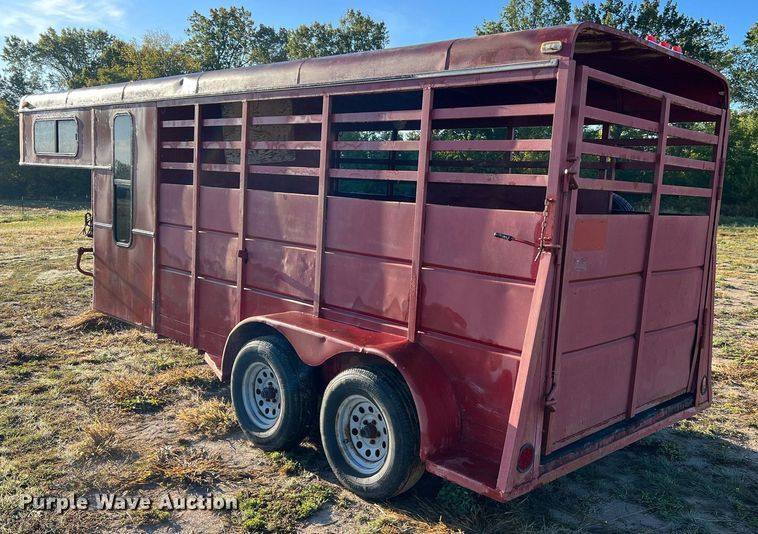 image for item NI9052 1999 Wilhite & Company livestock trailer