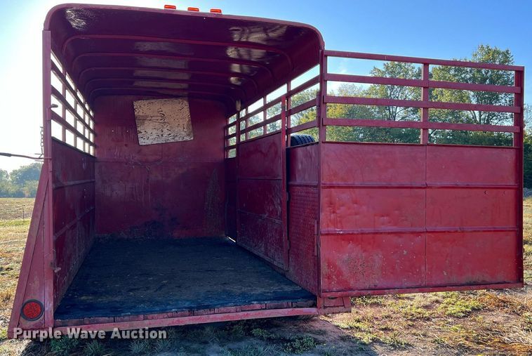 image for item NI9052 1999 Wilhite & Company livestock trailer