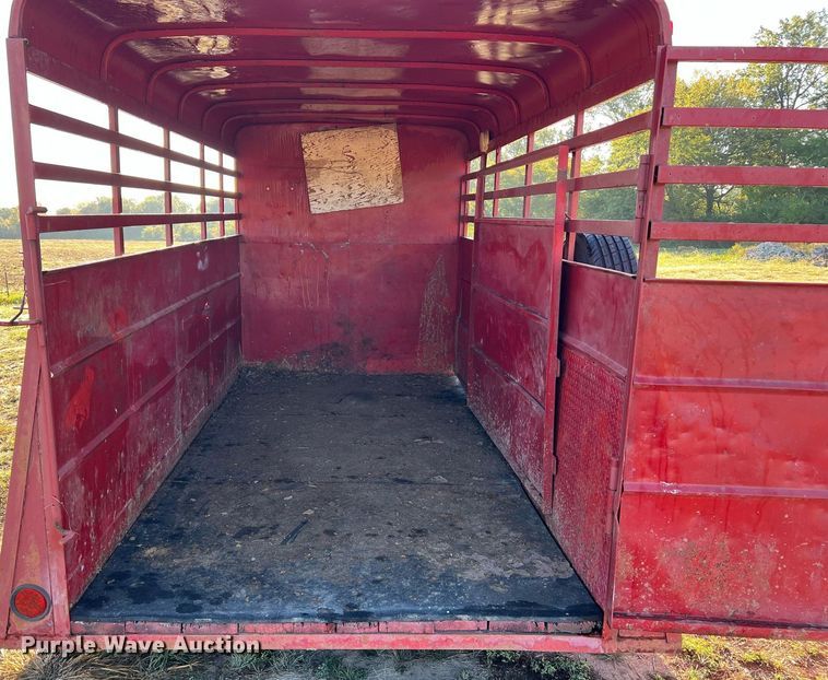 image for item NI9052 1999 Wilhite & Company livestock trailer