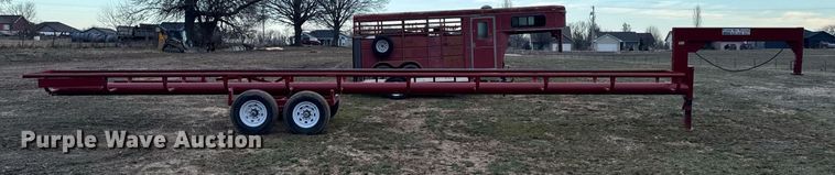 image for item NM9294 S and J Welding hay bale trailer