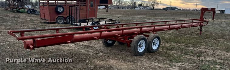 image for item NM9294 S and J Welding hay bale trailer