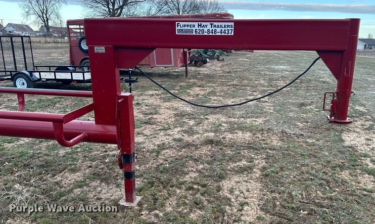 image for item NM9294 S and J Welding hay bale trailer