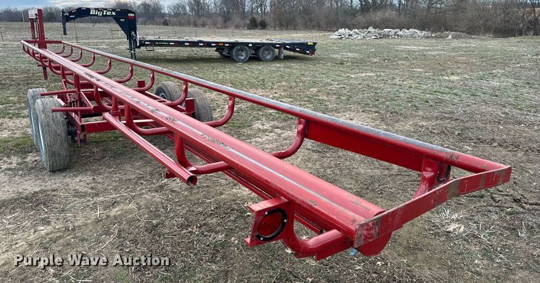 image for item NM9294 S and J Welding hay bale trailer