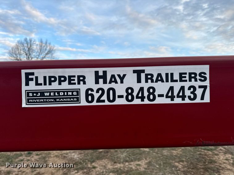 image for item NM9294 S and J Welding hay bale trailer