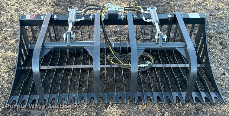 image for item OJ9399 JCT skid steer rock grapple bucket