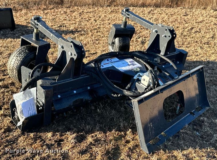 image for item OJ9411 2023 LandHonor PR-12-72W skid steer power rake