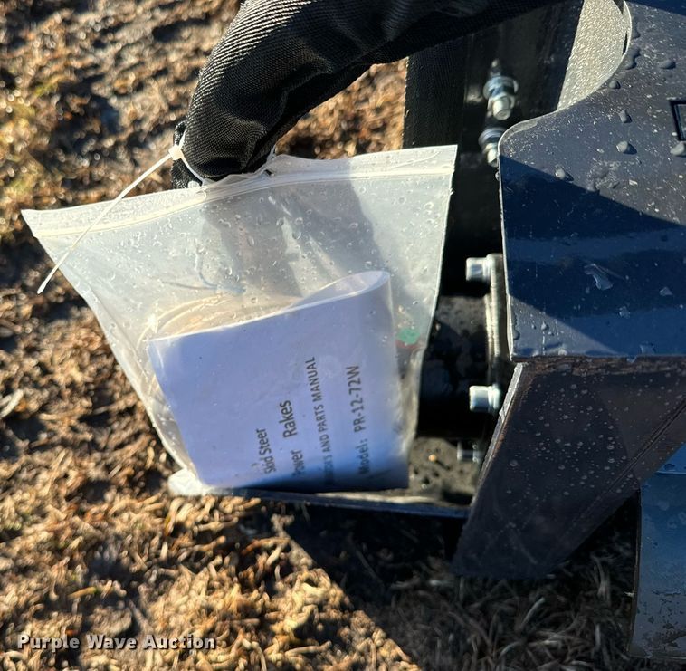 image for item OJ9411 2023 LandHonor PR-12-72W skid steer power rake