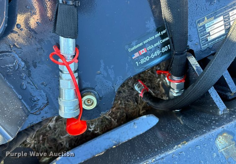 image for item OJ9411 2023 LandHonor PR-12-72W skid steer power rake