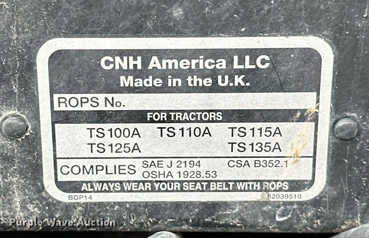 image for item OM9820 2005 New Holland  TS115A MFWD tractor