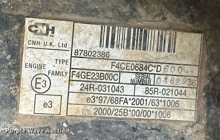 image for item OM9820 2005 New Holland  TS115A MFWD tractor