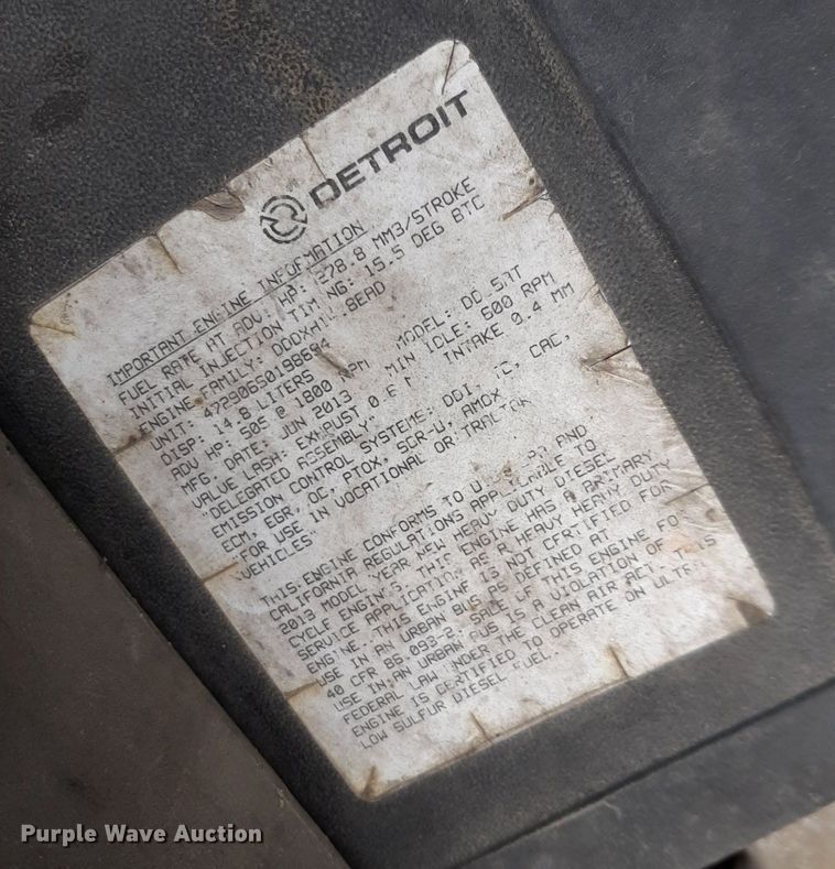 image for item DV9783 2014 Freightliner Cascadia Evolution  semi truck