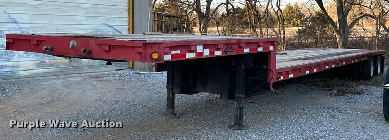 image for item LK9775 1976 Great Dane  drop deck trailer