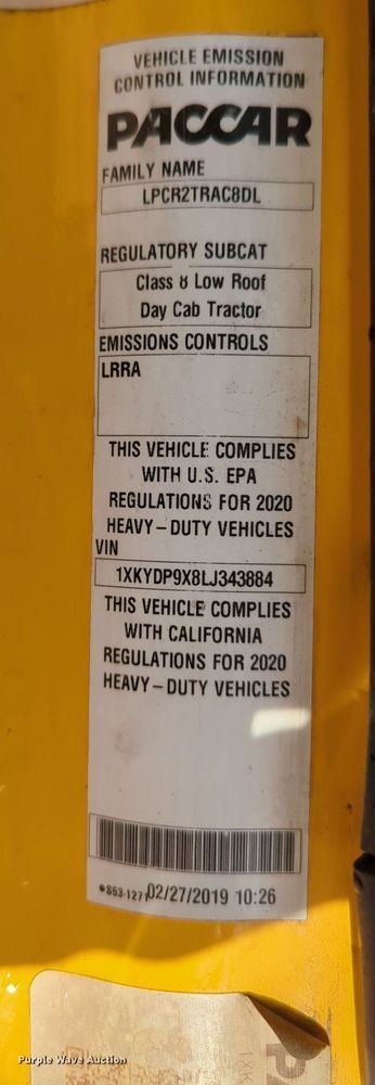 image for item NZ9288 2020 Kenworth T680 semi truck