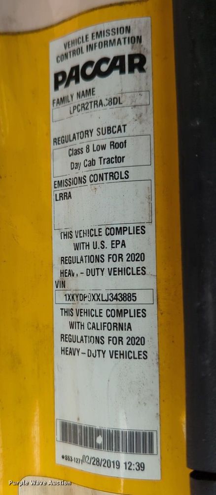 image for item NZ9290 2020 Kenworth  T680 semi truck