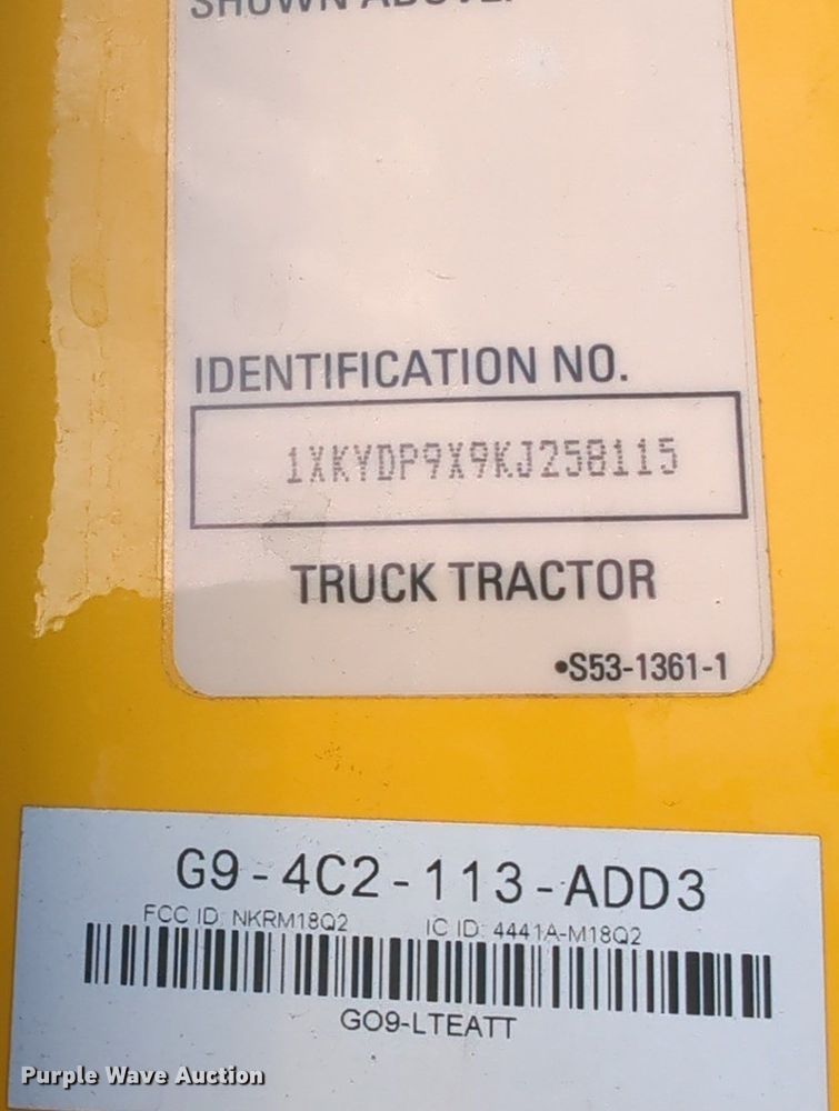 image for item OD9252 2019 Kenworth T680 semi truck