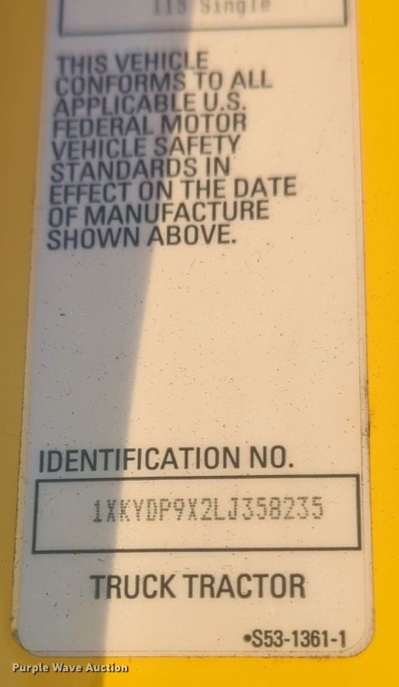 image for item OD9255 2020 Kenworth T680 semi truck