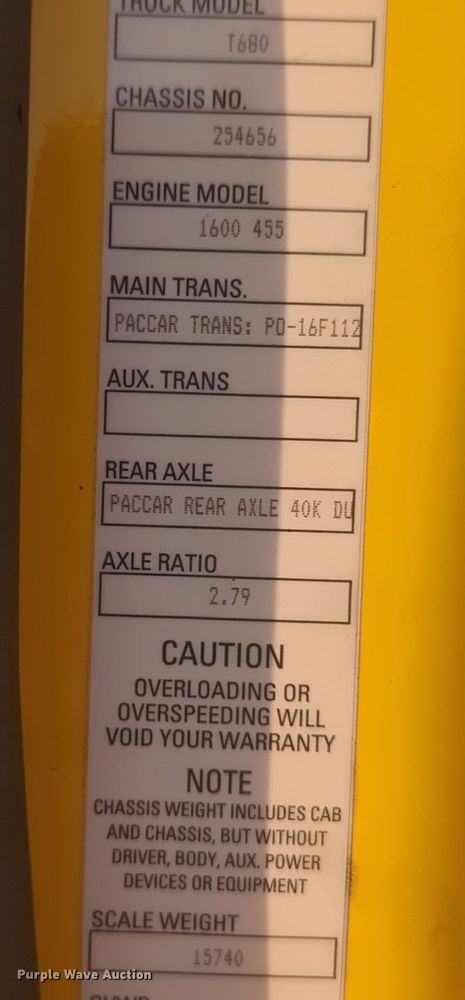 image for item OD9256 2019 Kenworth T680 semi truck