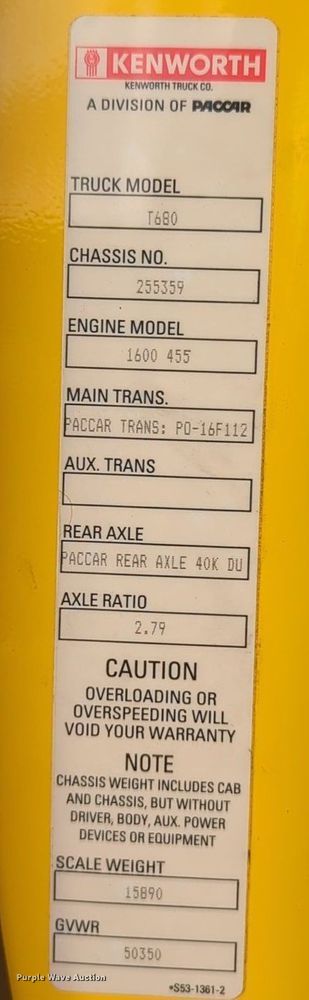 image for item OD9257 2019 Kenworth T680 semi truck