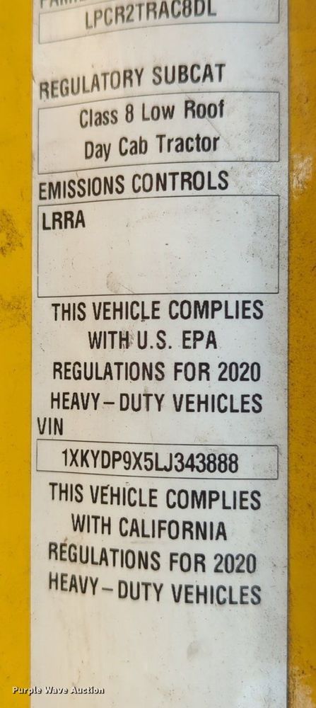 image for item OD9261 2020 Kenworth T680 semi truck