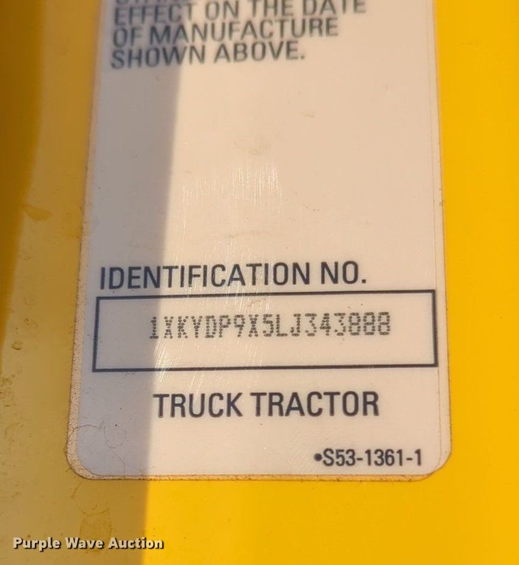 image for item OD9261 2020 Kenworth T680 semi truck