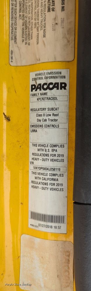 image for item OD9268 2019 Kenworth  T680 semi truck