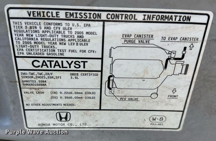 image for item DJ6238 2005 Honda  Pilot SUV