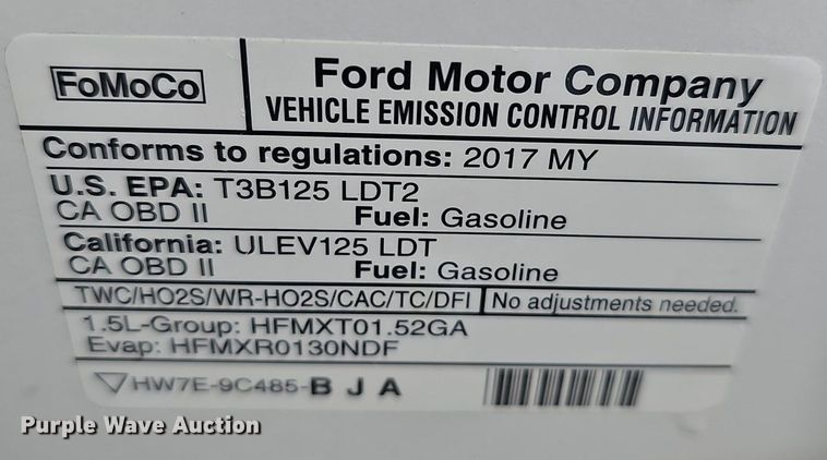 image for item DK0533 2017 Ford Escape SE SUV