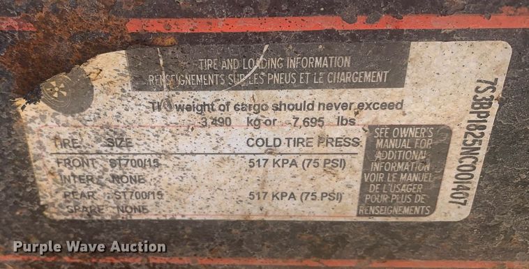 image for item DM7765 2022 Tiger BPA1825 utility trailer