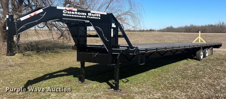 image for item DN0703 2022 Custom Built Gooseneck Trailers, Inc. Gooseneck Float TA 40' equipment trailer