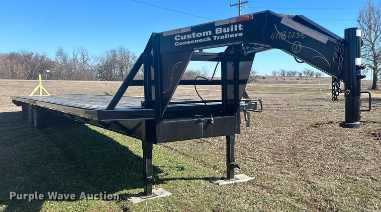 image for item DN0703 2022 Custom Built Gooseneck Trailers, Inc. Gooseneck Float TA 40' equipment trailer