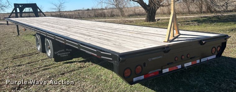 image for item DN0703 2022 Custom Built Gooseneck Trailers, Inc. Gooseneck Float TA 40' equipment trailer