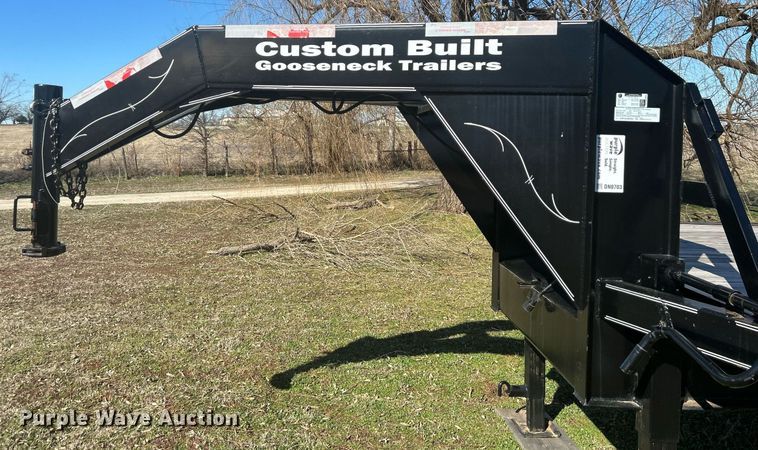 image for item DN0703 2022 Custom Built Gooseneck Trailers, Inc. Gooseneck Float TA 40' equipment trailer