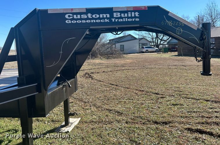 image for item DN0703 2022 Custom Built Gooseneck Trailers, Inc. Gooseneck Float TA 40' equipment trailer