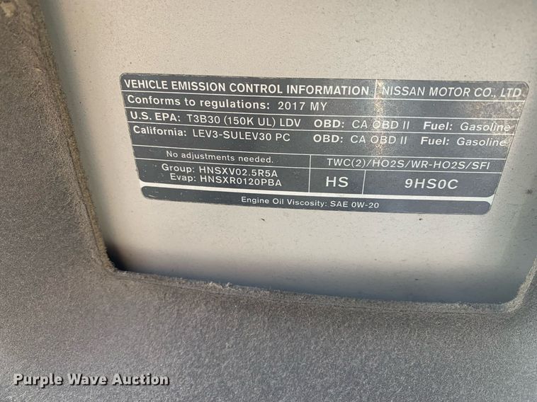 image for item DP8816 2017 Nissan  Altima SL 