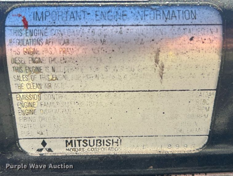 image for item DQ2367 1995 Mitsubishi  FUSO FE439 flatbed truck