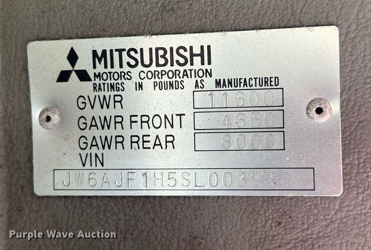 image for item DQ2367 1995 Mitsubishi  FUSO FE439 flatbed truck