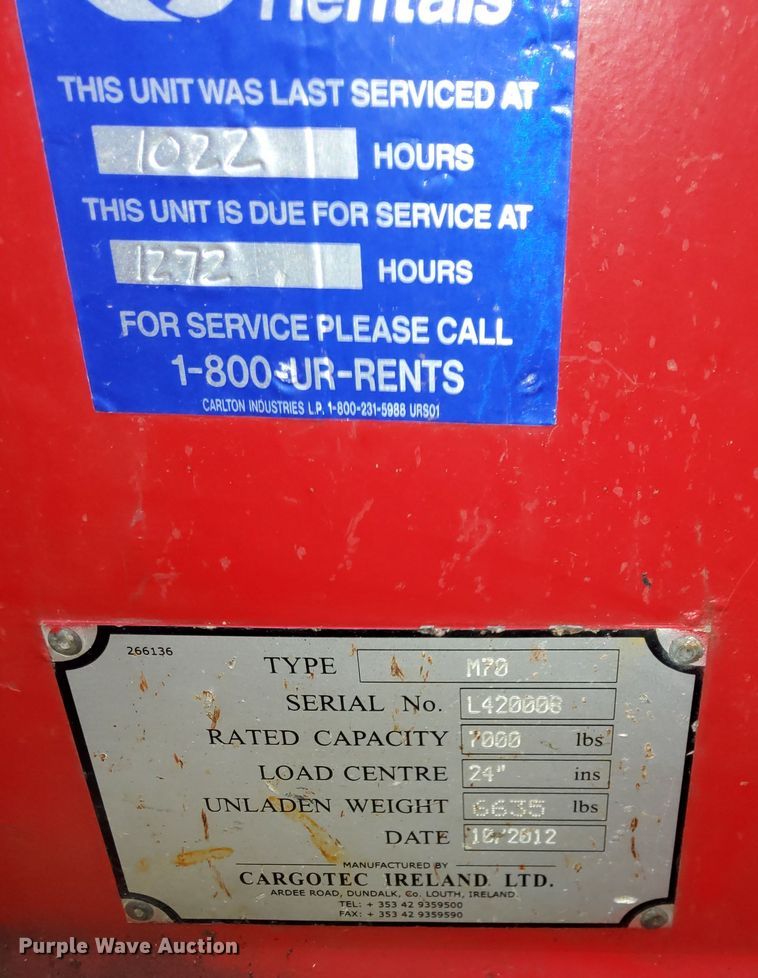 image for item DS5415 2012 Moffett M70 forklift